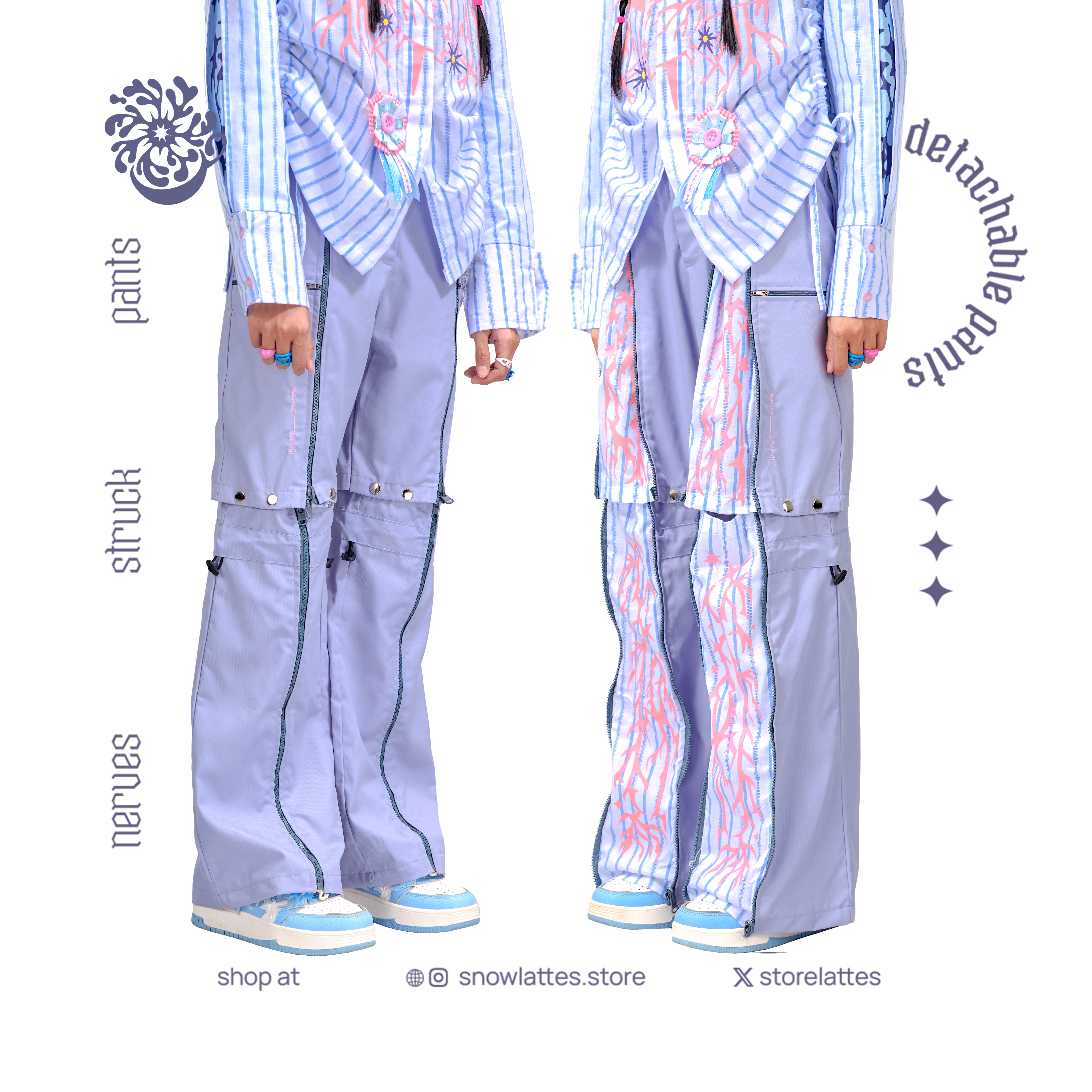 Nerve Struck Detachable Pants – SNOWLATTES