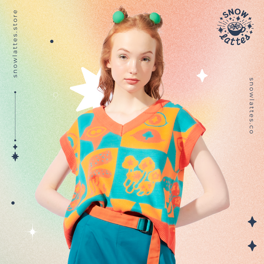 Magik Mushroom Knitted Vest