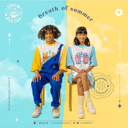 Breaths of Summer (Sunflower) - Embroidery Cropped Tee