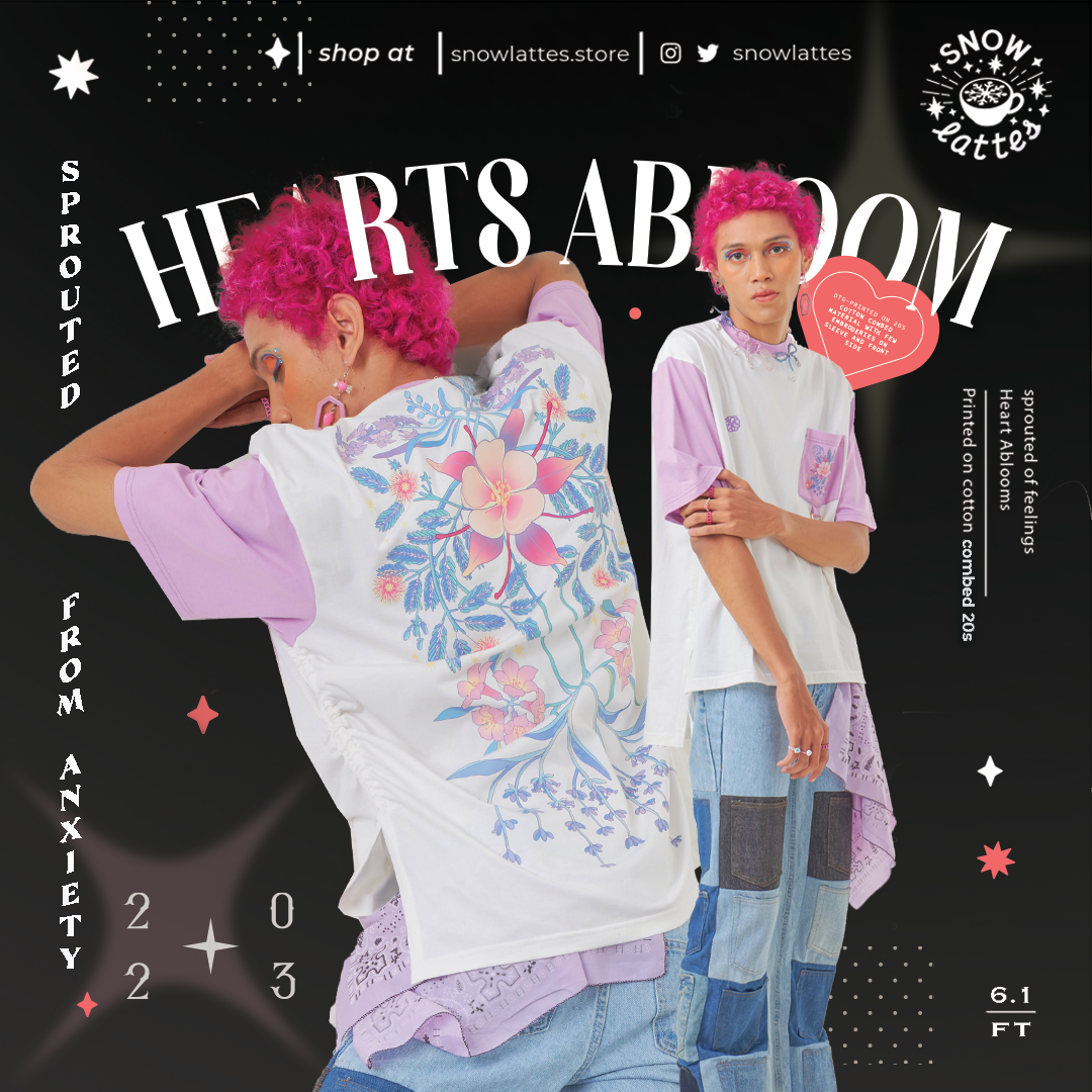 Hearts Abloom - Anxiety T-shirt