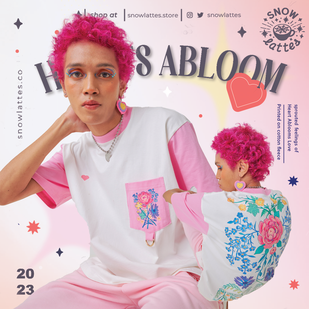 【B-Grade 】 Hearts Abloom T-shirts