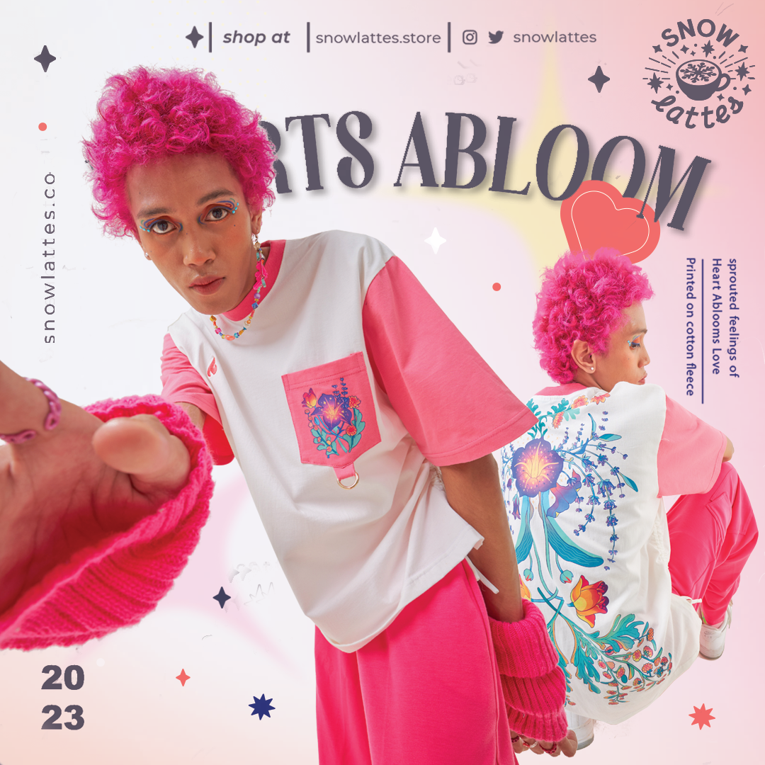 【B-Grade 】 Hearts Abloom T-shirts