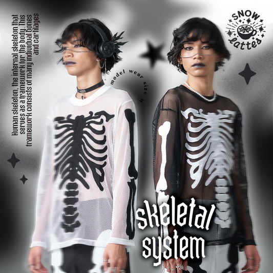 Skeletal Fishnet Tops