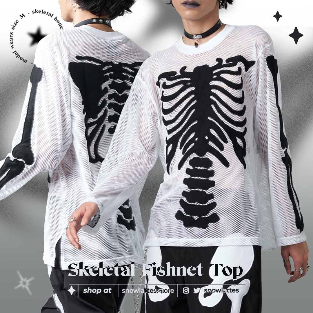 Skeletal Fishnet Tops