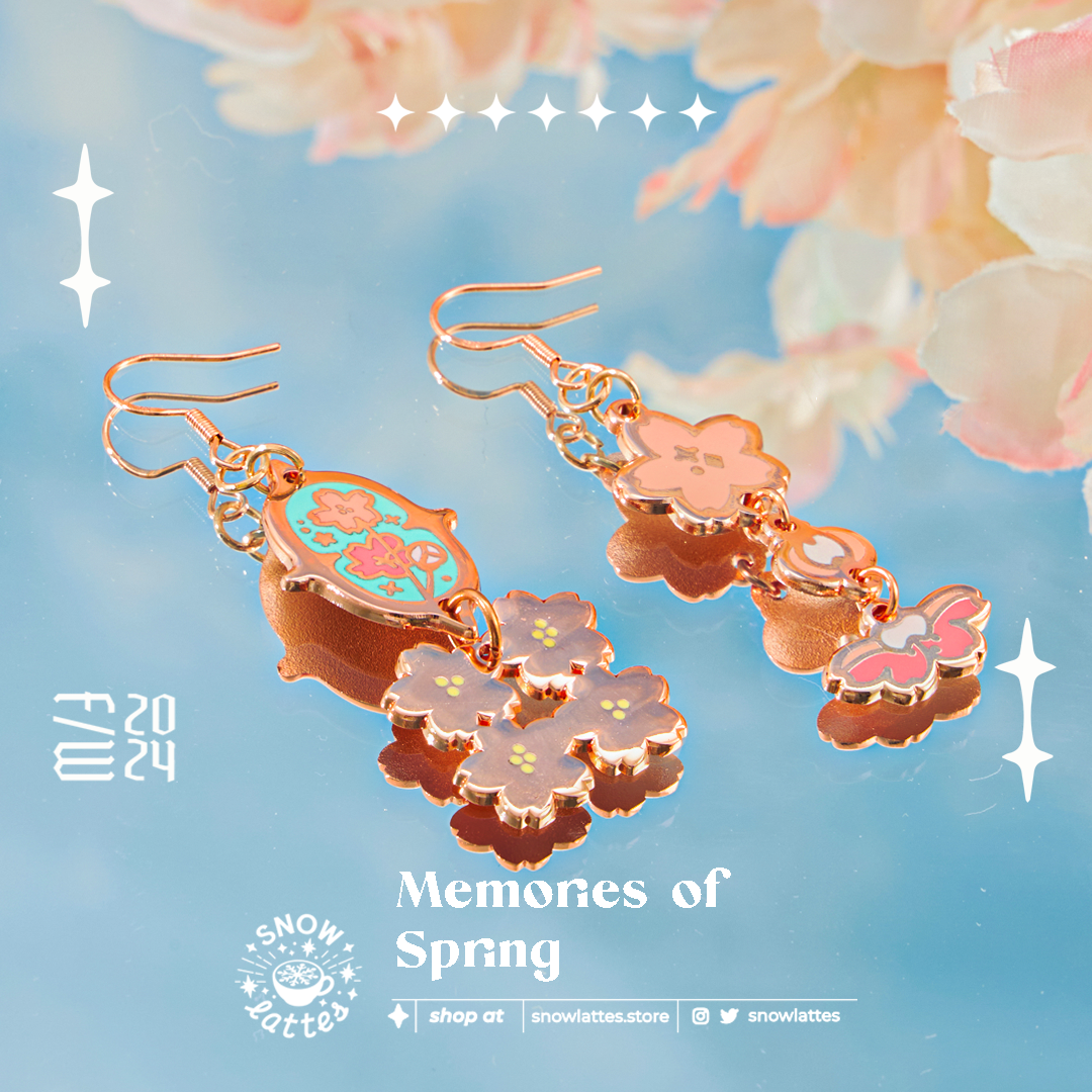 Seasonal Memento Collection -  Necklace and Earrings