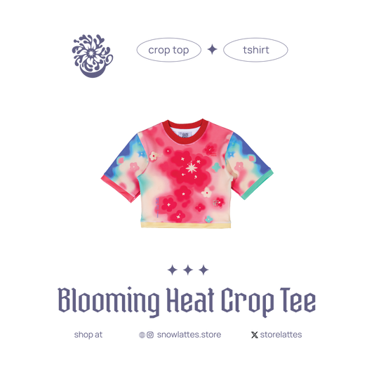 Blooming Heat Crop Tee