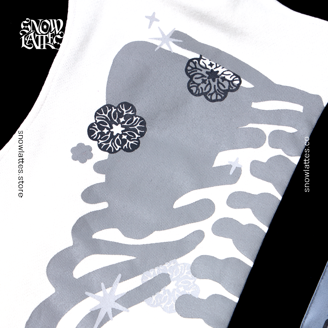 (B-Grade and C-Grade) Skeletal System Hooded Jacket - B&W