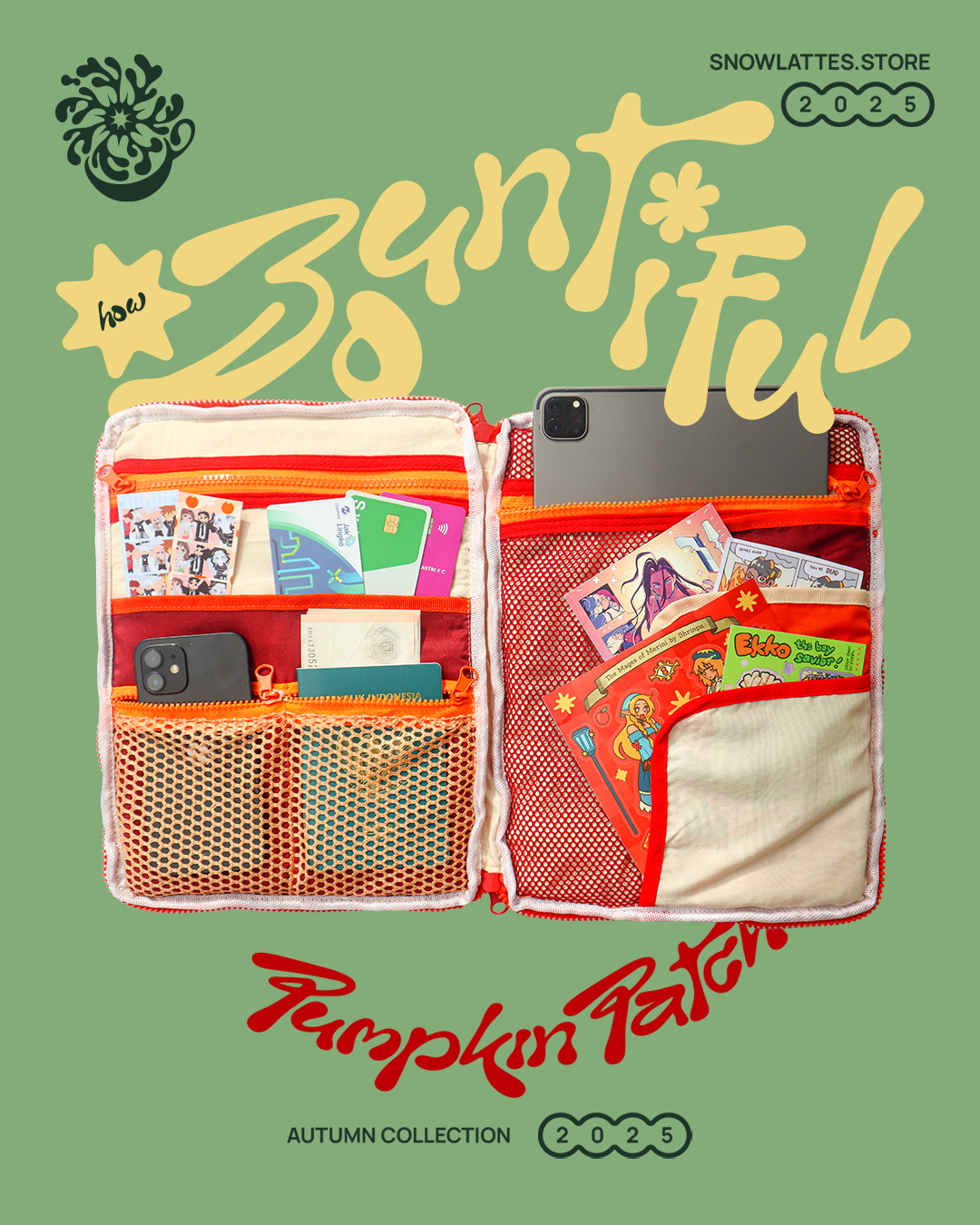 Pumpkin Patch Tablet Sleeve Cover 14" 🎃