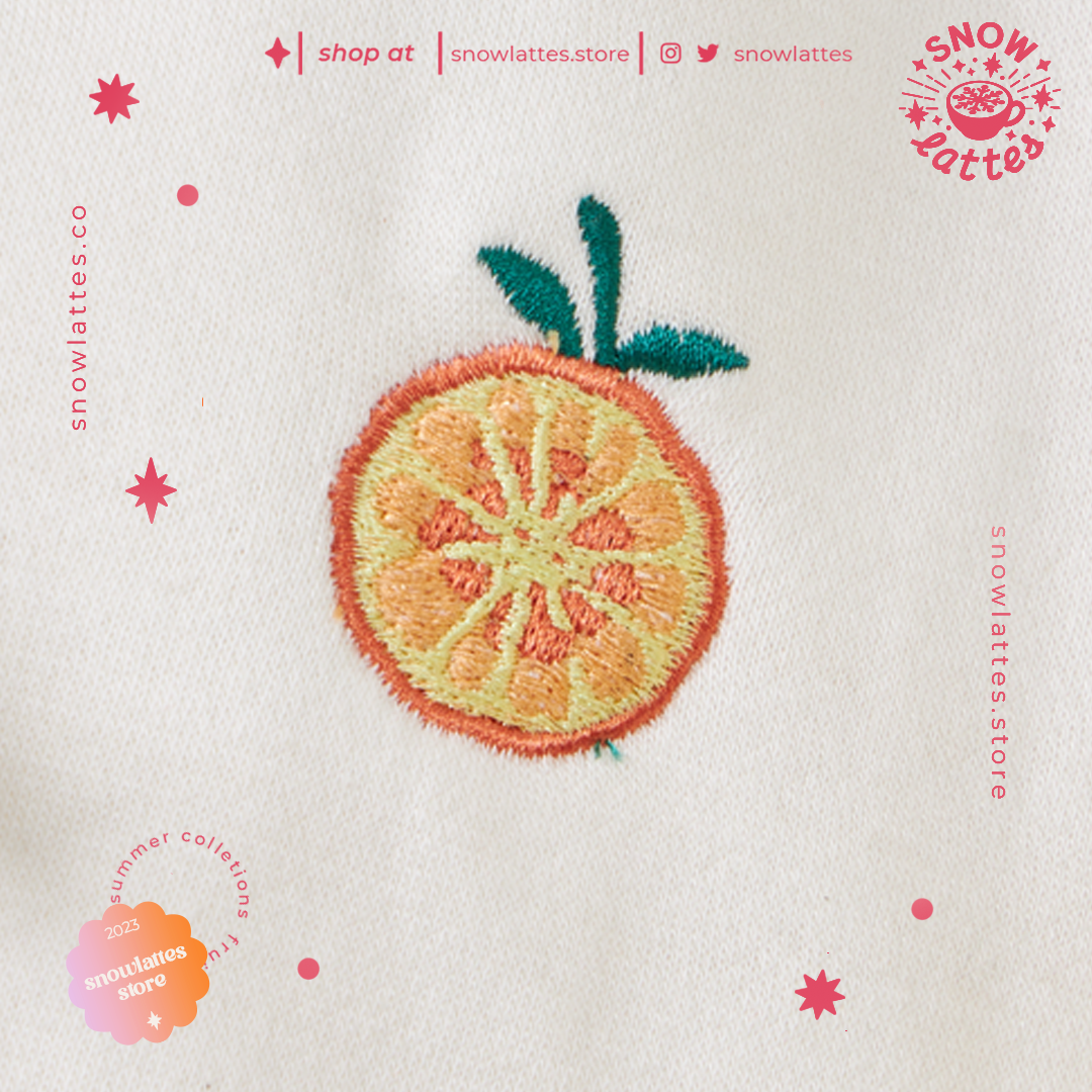 Citrus Delights Cropped Hoodie