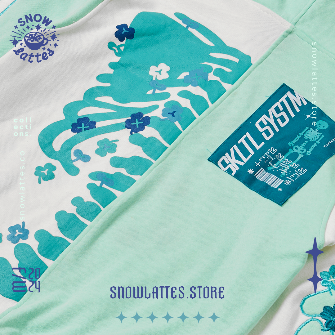 Skeletal System Hooded Jacket - Clover