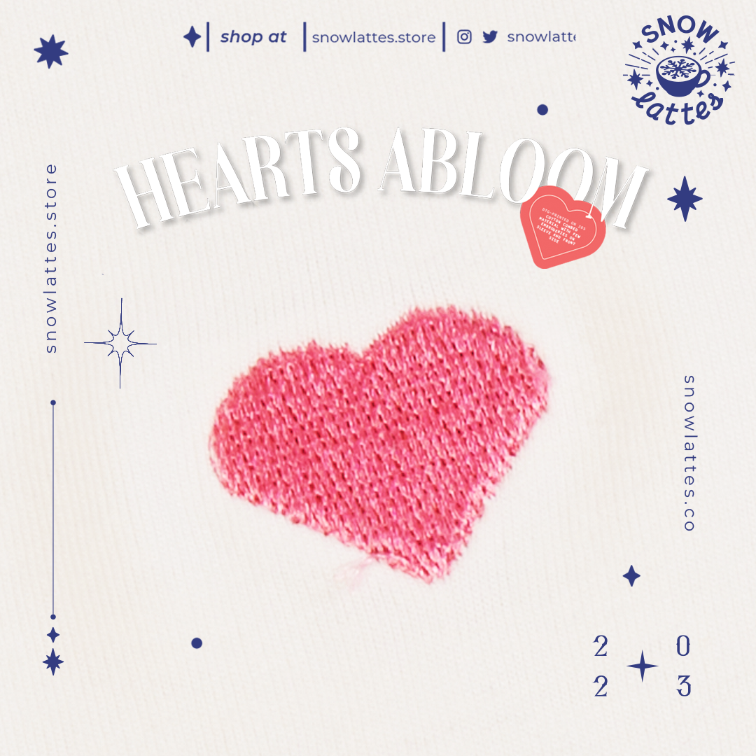 Hearts Abloom - Love T-shirt