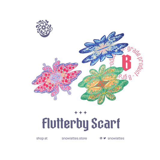 【B-Grade 】 Flutterby Head Scarves