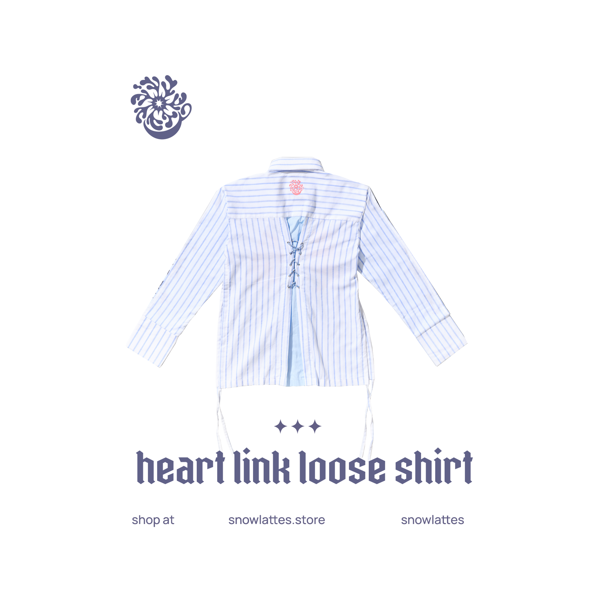 Heart Link Loose Shirt – SNOWLATTES