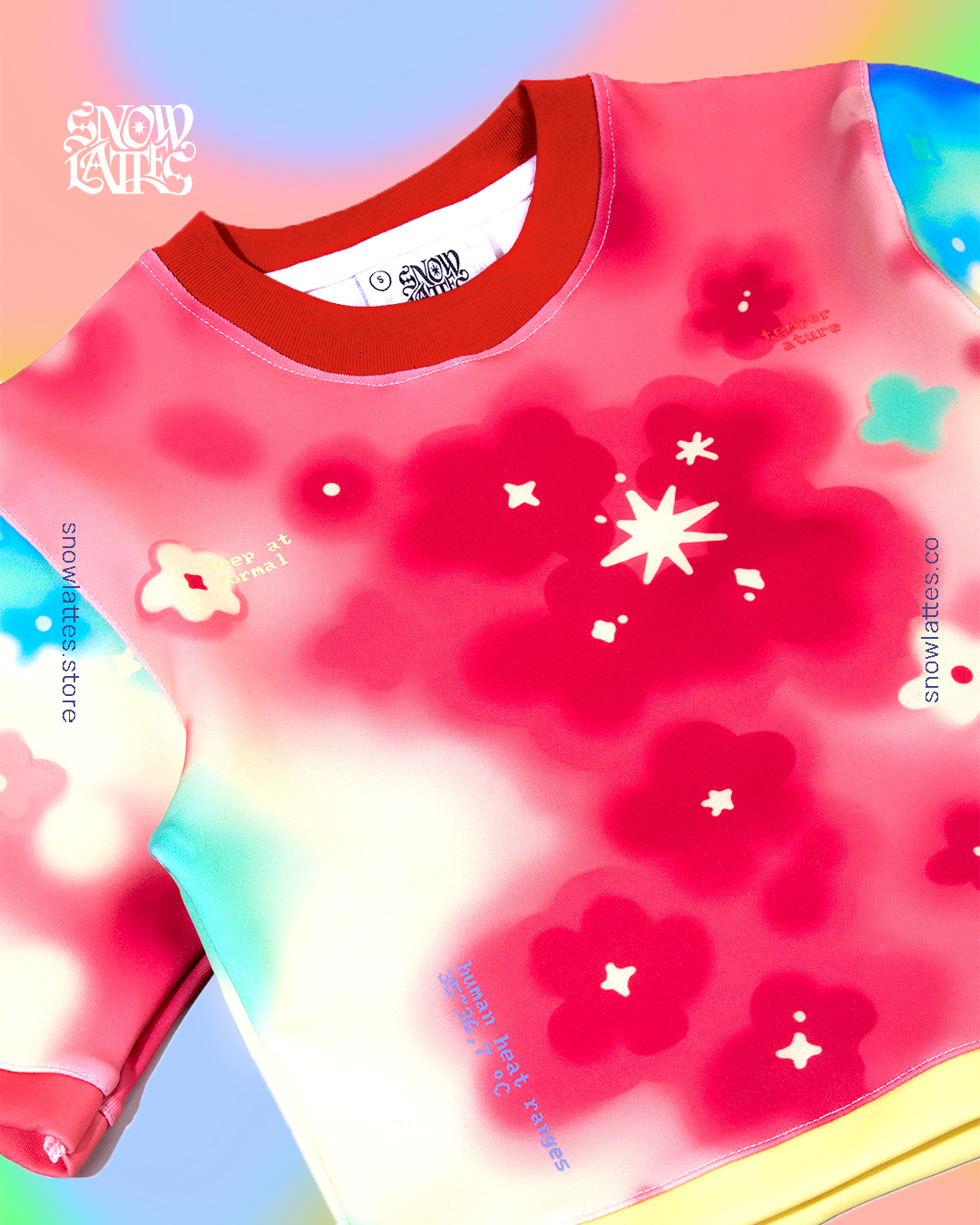 Blooming Heat Crop Tee