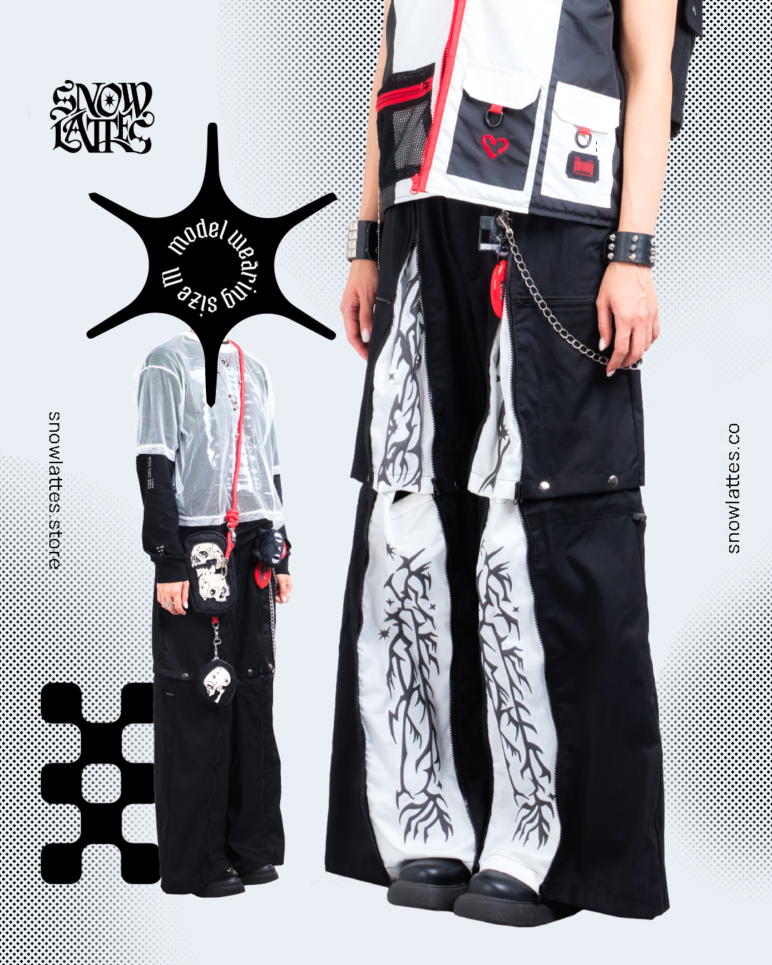 Nerve Struck Detachable Pants