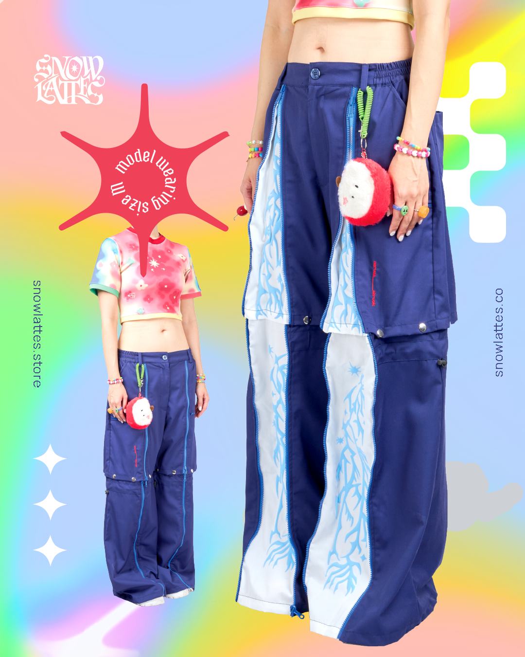 Nerve Struck Detachable Pants