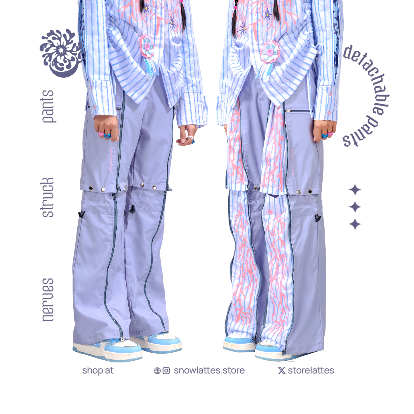 Nerve Struck Detachable Pants