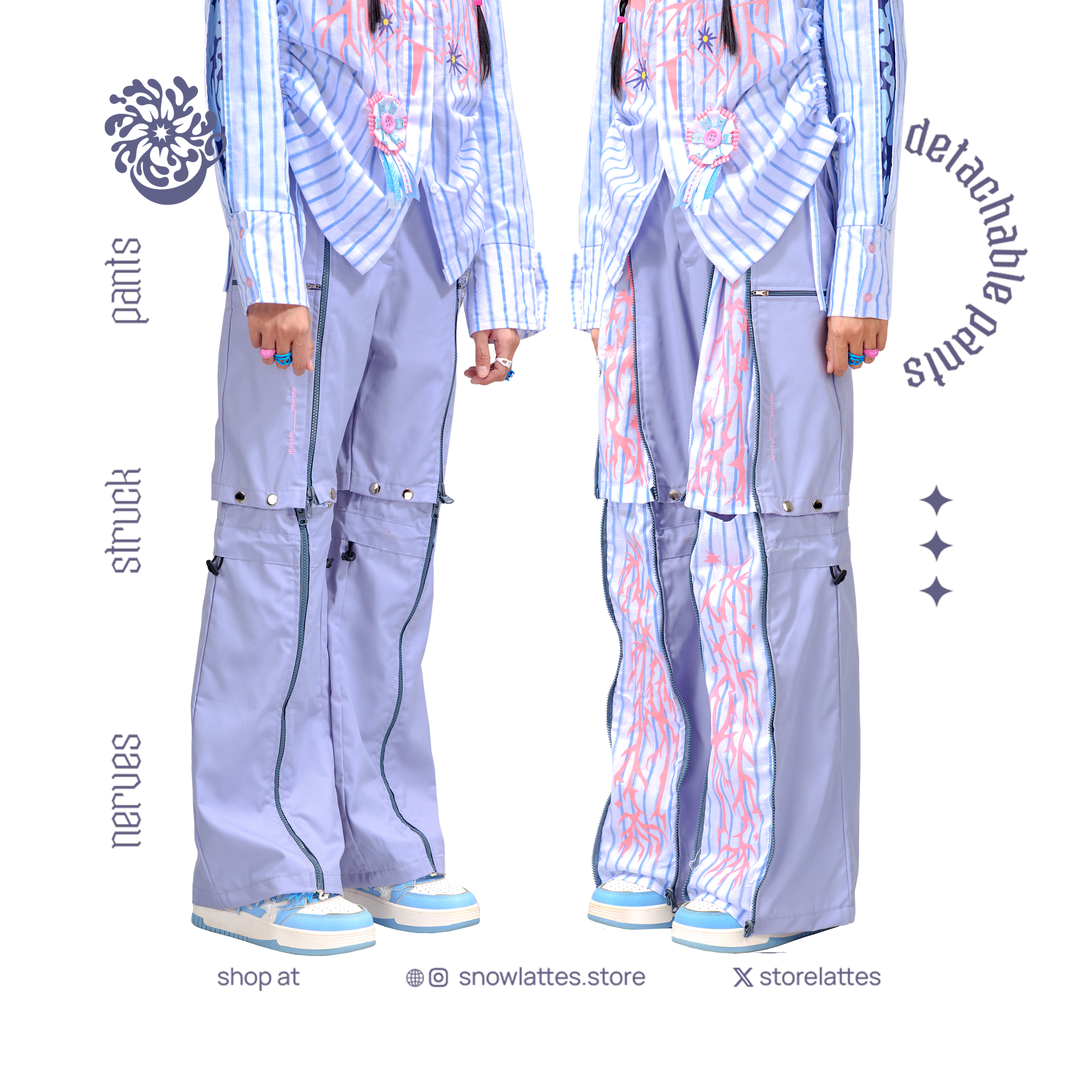 Nerve Struck Detachable Pants – SNOWLATTES