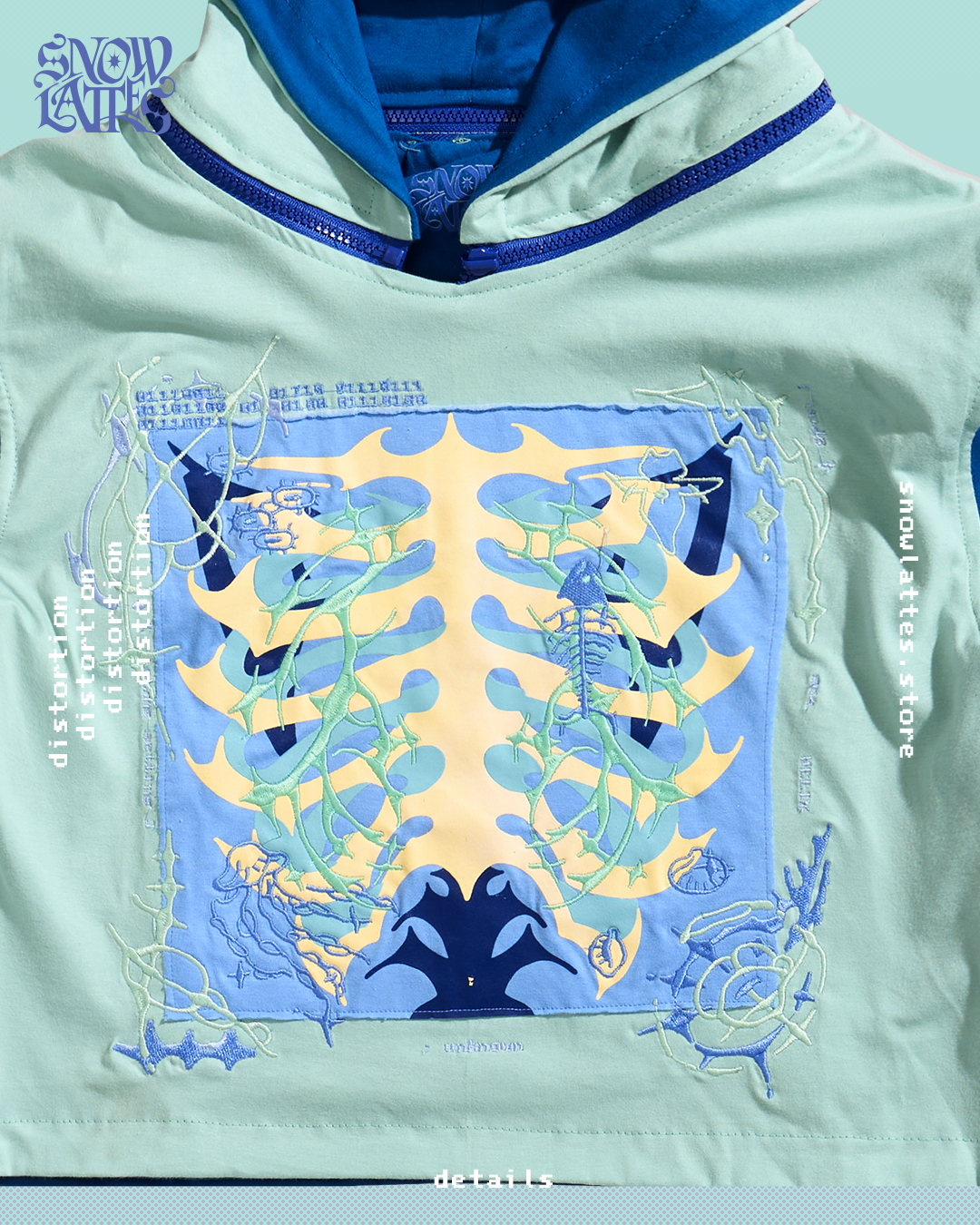 Sea Helix Sleeveless Hoodie – SNOWLATTES