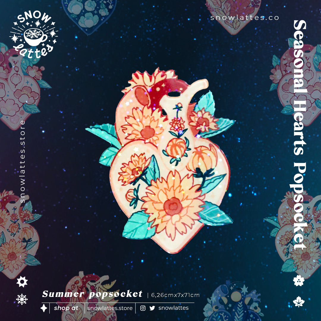 Seasonal Hearts Popsocket