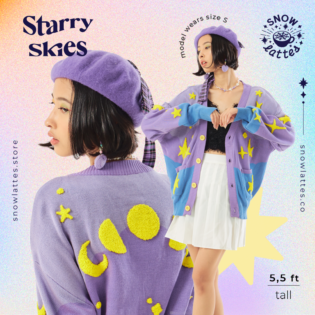 Starry Skies - Crop Cardigan Knits