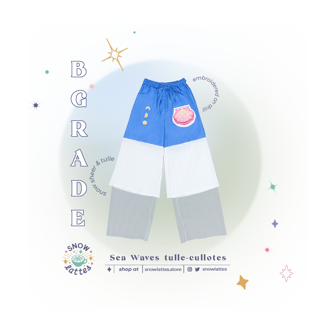 【B-Grade 】 Sea Waves Tulle Cullote