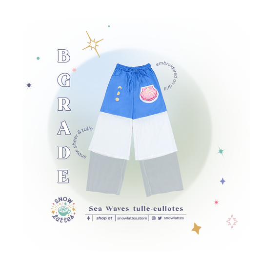【B-Grade 】 Sea Waves Tulle Cullote