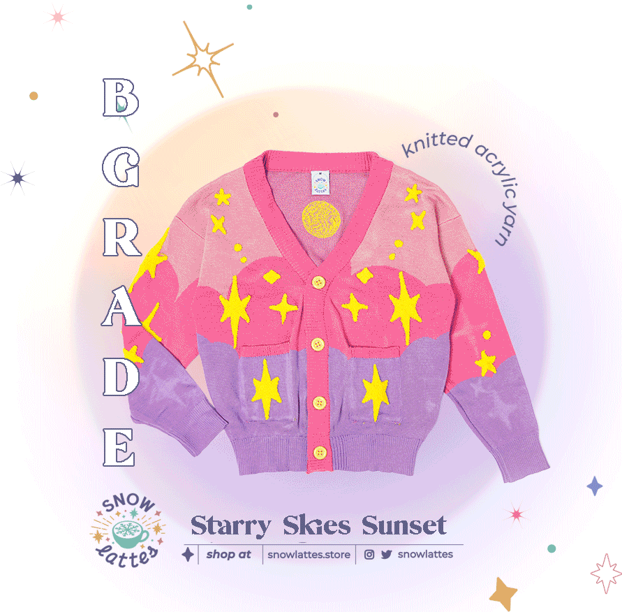 【B-Grade】 Starry Skies Knit Cardigan