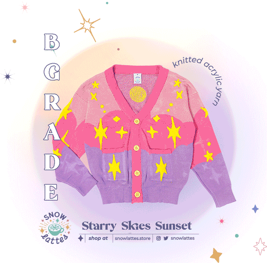 【B-Grade】 Starry Skies Knit Cardigan