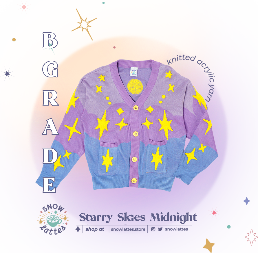 【B-Grade】 Starry Skies Knit Cardigan