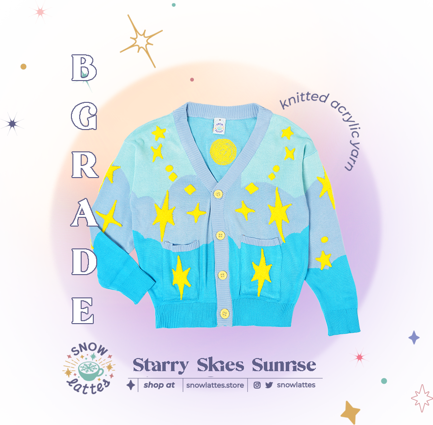 【B-Grade】 Starry Skies Knit Cardigan