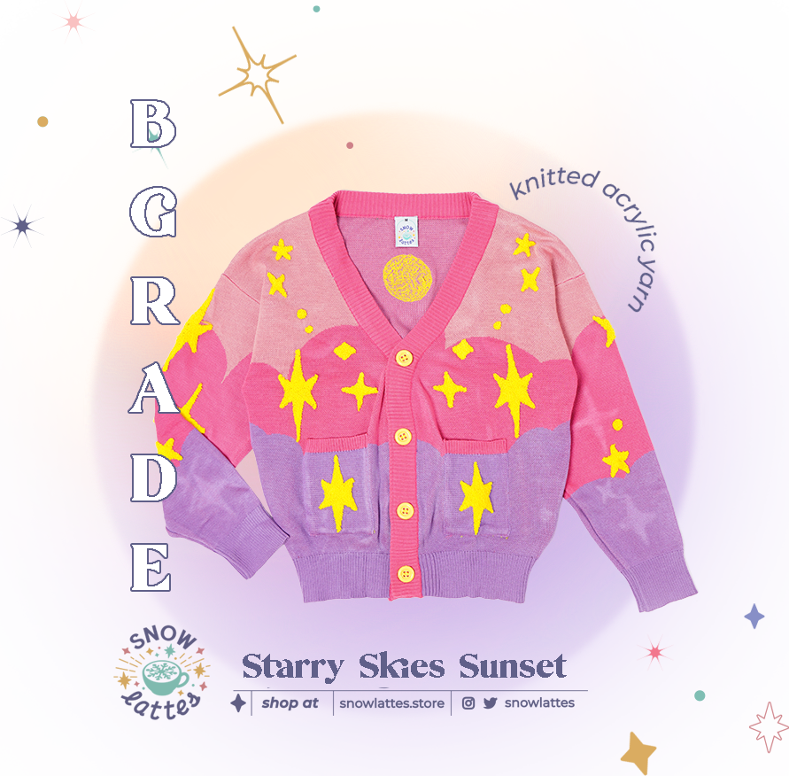 【B-Grade】 Starry Skies Knit Cardigan