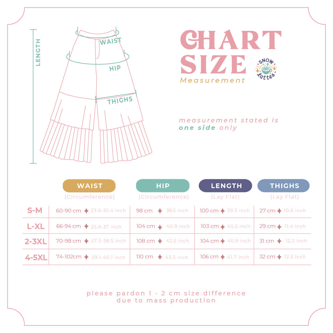 【B-Grade 】 Sea Waves Tulle Cullote