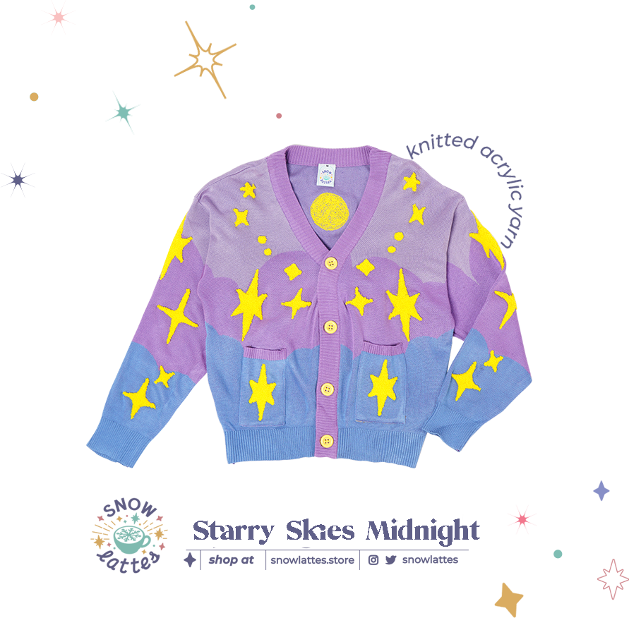 Starry Skies - Crop Cardigan Knits
