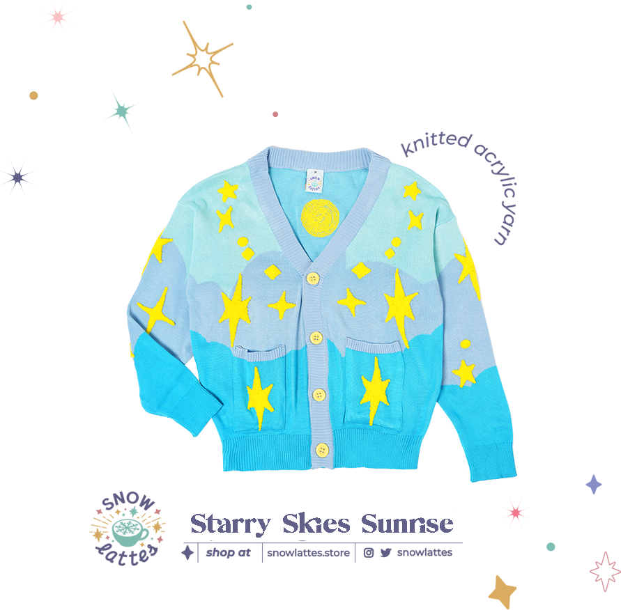 Starry Skies - Crop Cardigan Knits