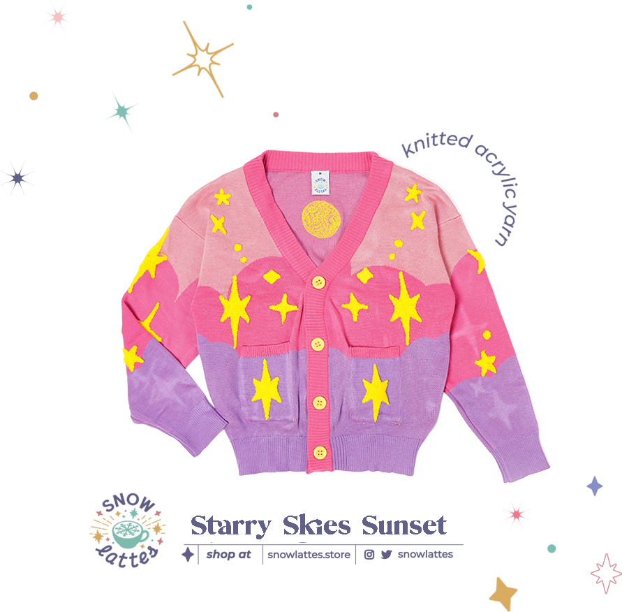 Starry Skies - Crop Cardigan Knits