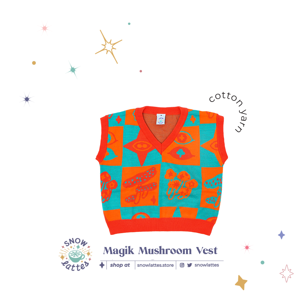 Magik Mushroom Knitted Vest