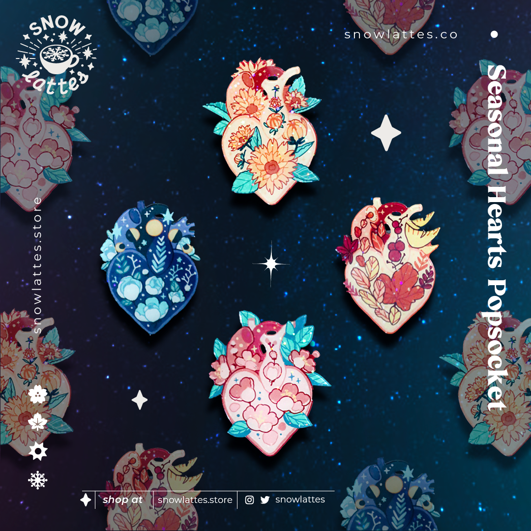 Seasonal Hearts Popsocket