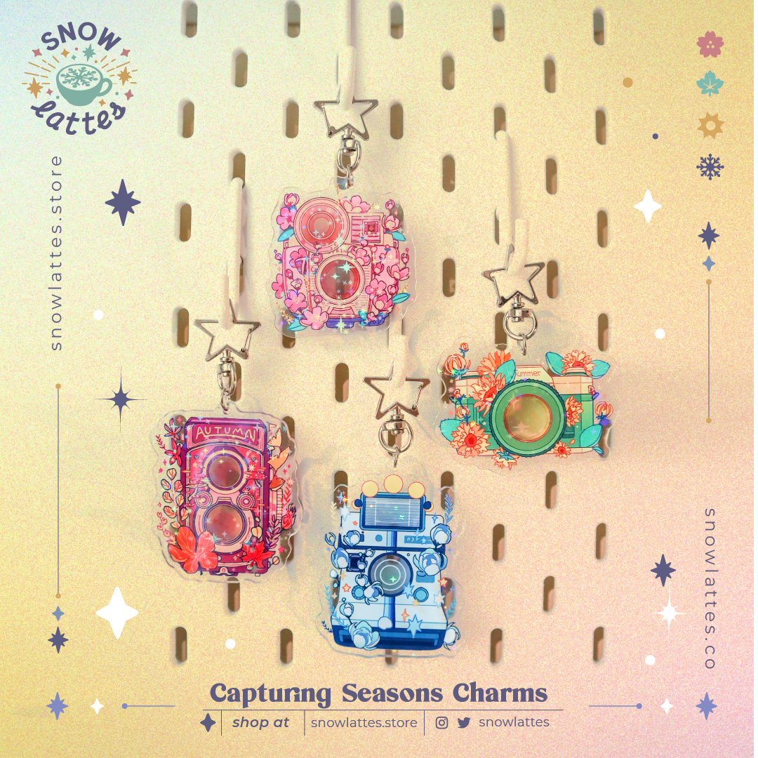 Capturing Seasons - Star Holo Charms
