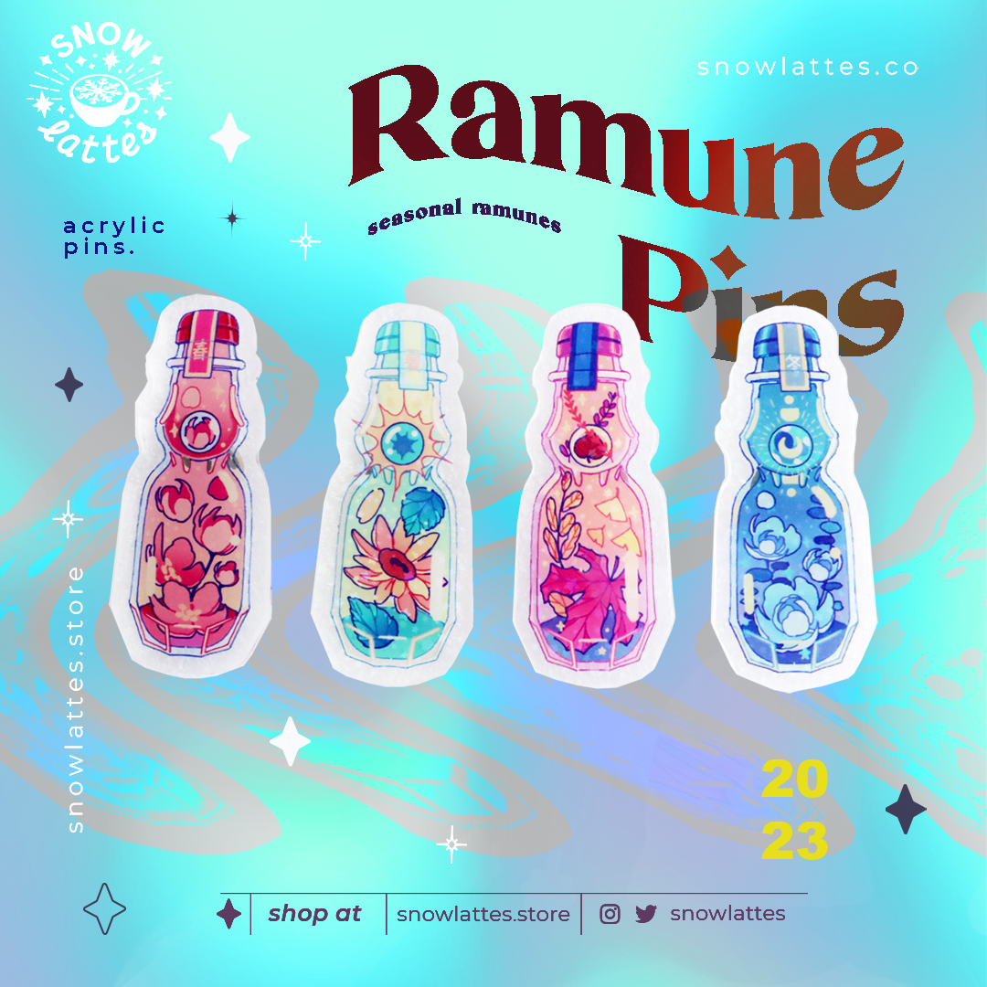 Seasonal Ramune Pins