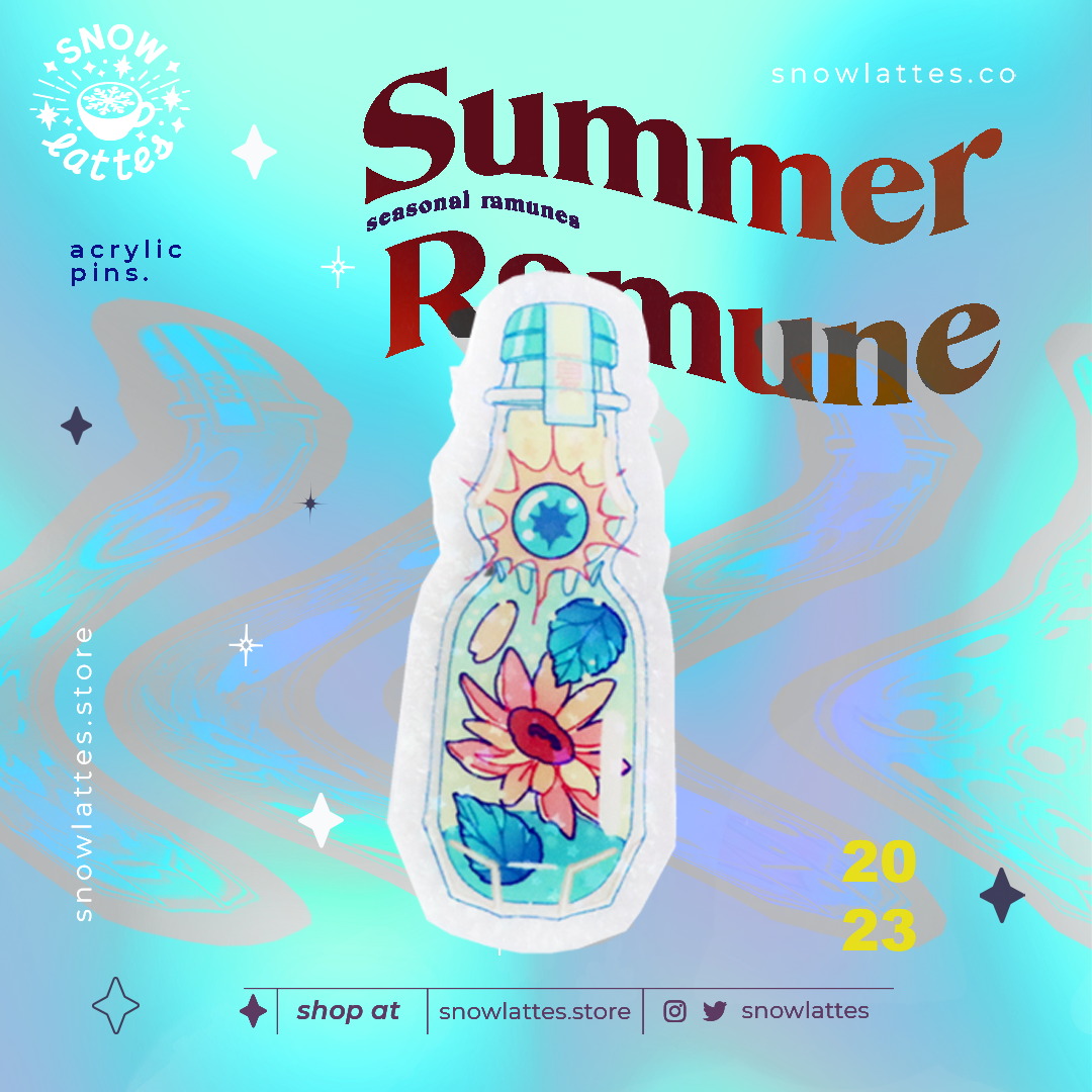 Seasonal Ramune Pins