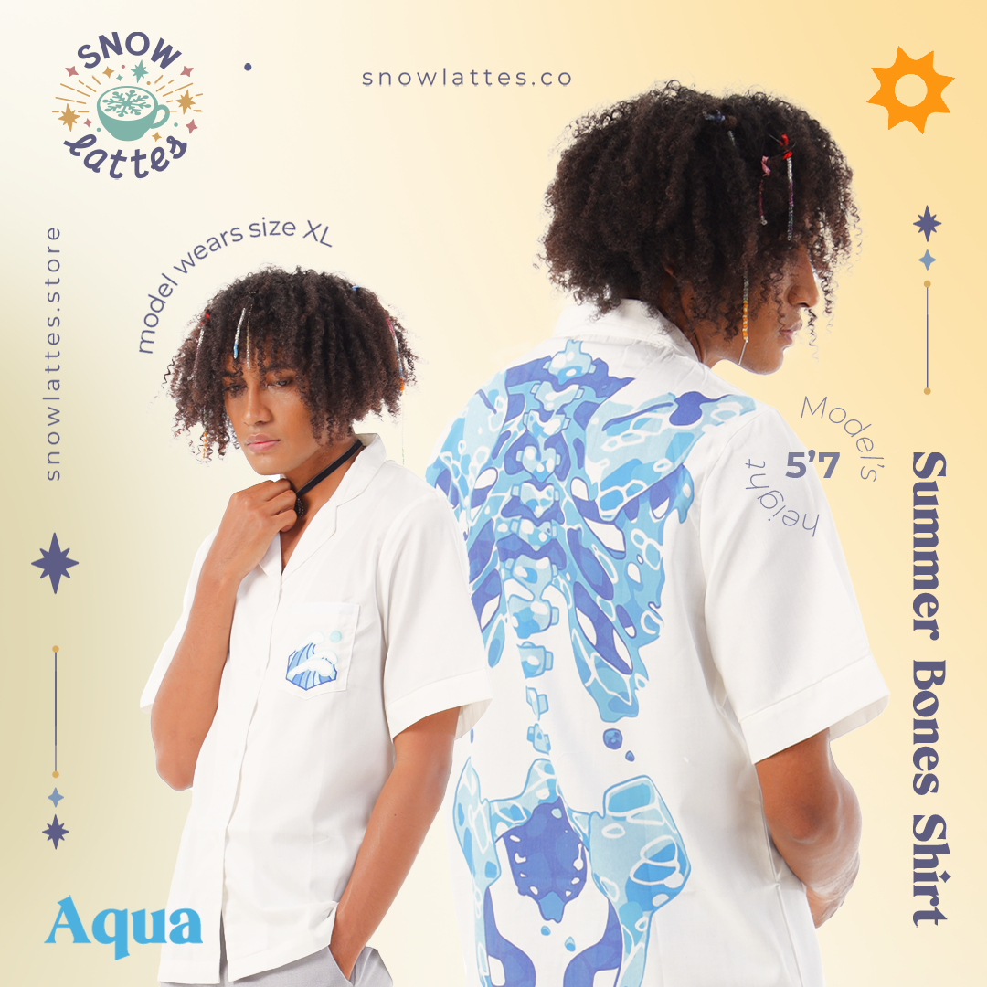 Summer Shirts - Aqua Bones